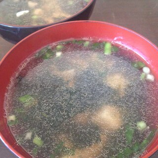 豆腐と海苔の韓国風スープ♪